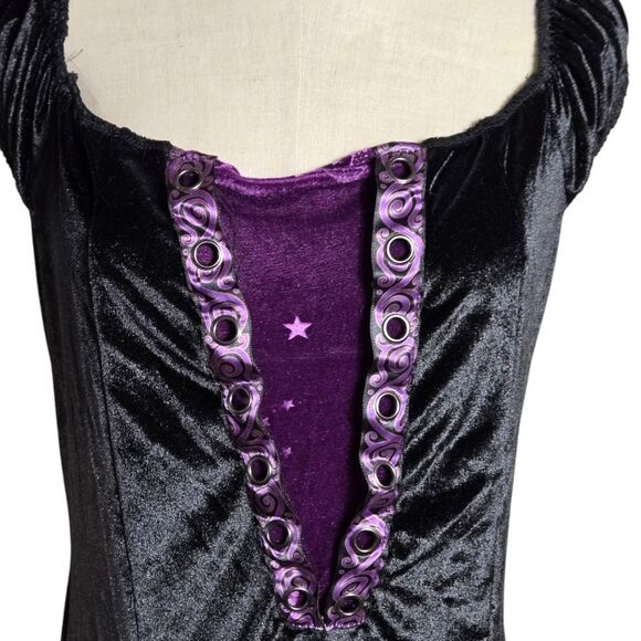 Spirit Black and Purple Maxi Dress - Picture 2 of 7